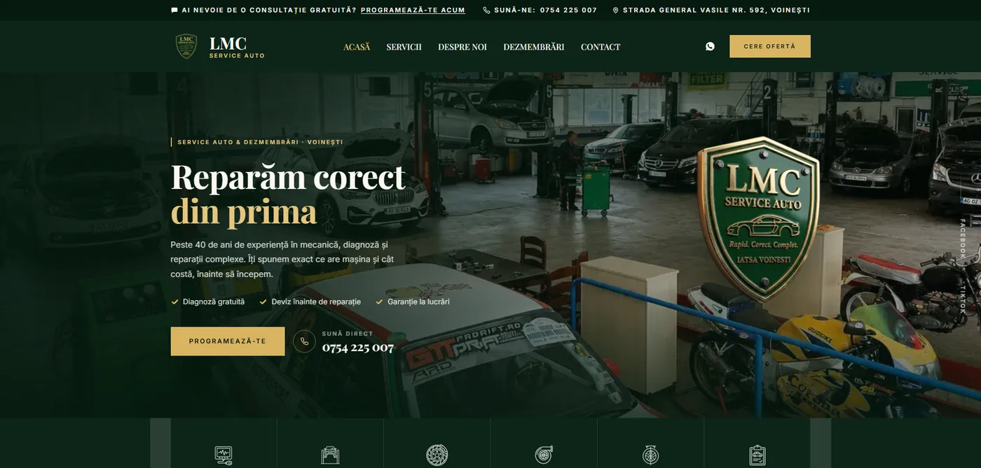 LMC Service Auto, Service auto